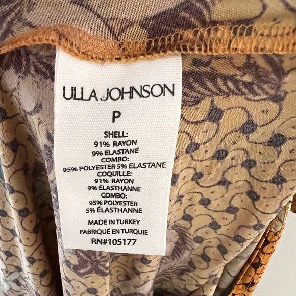 Ulla Johnson Noemi Cold Shoulder Floral Midi Dress Halterneck Size Petite - Picture 7 of 9